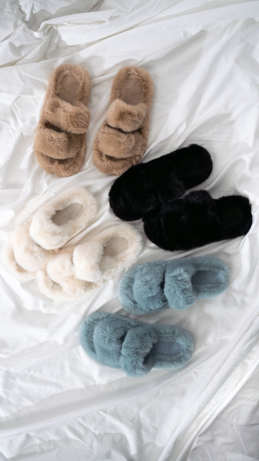 Fuzzy Bliss - Lounging Slippers