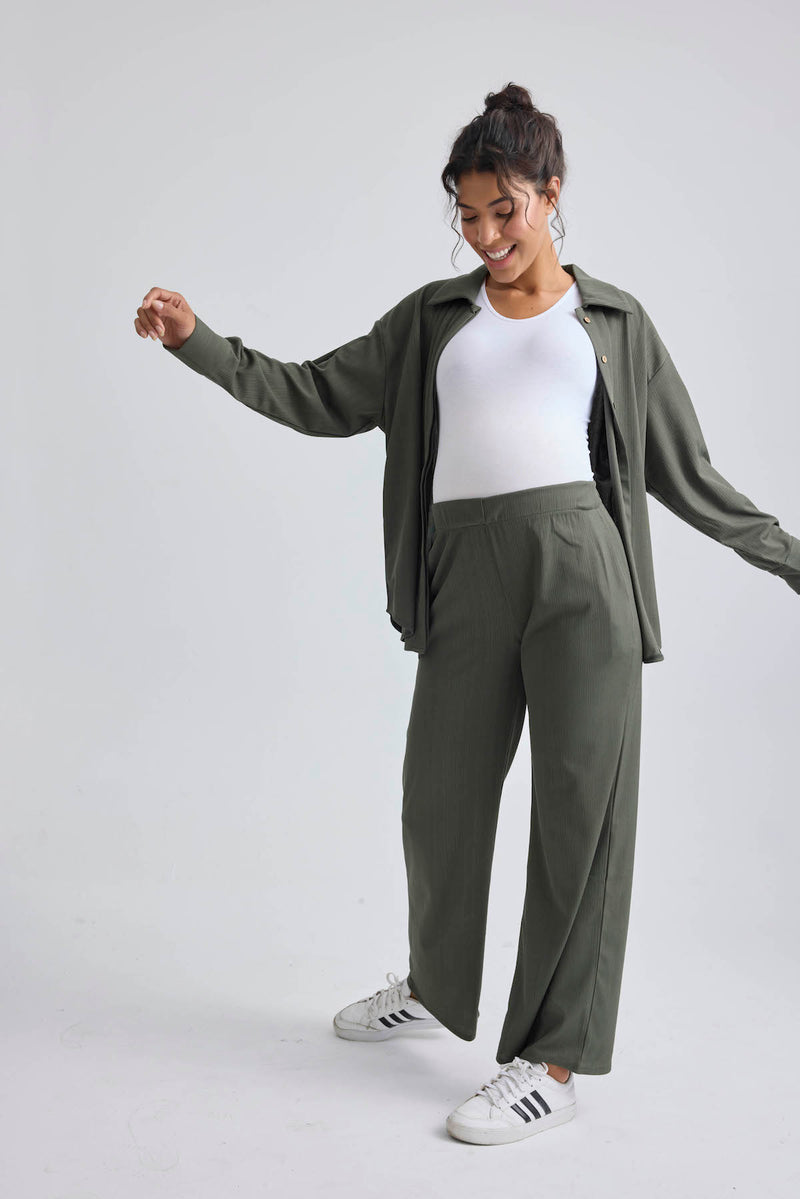 Oversized Pleated Co-ord Set