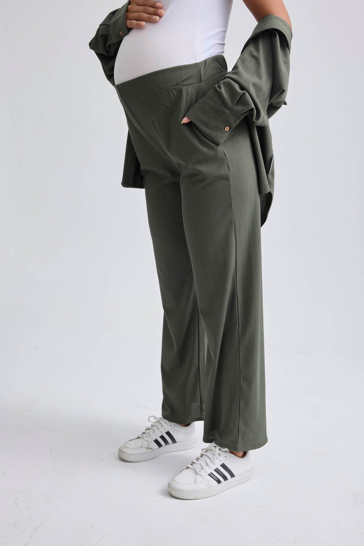 Oversized Pleated Co-ord Set - Maternity